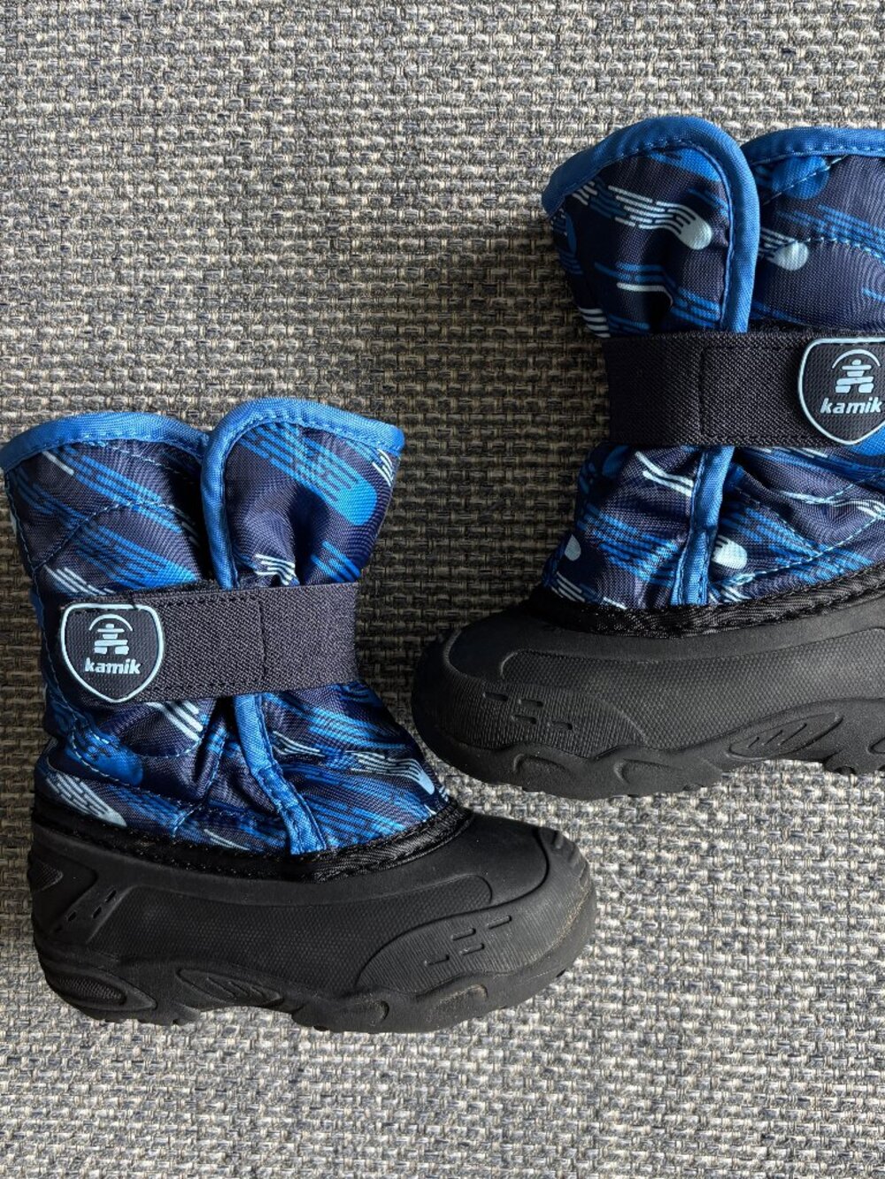 Kamik Snowybug Toddler Faux Fur Lined Pull-On Velcro Boots | Sz 8